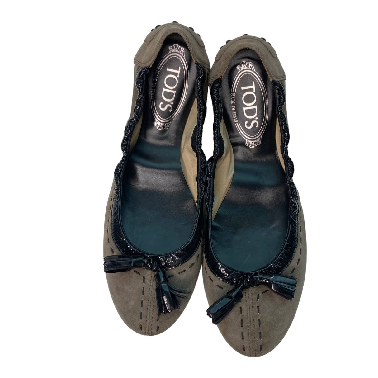 TOD'S Brown Flat Suede-ASecondChance-Lebanon