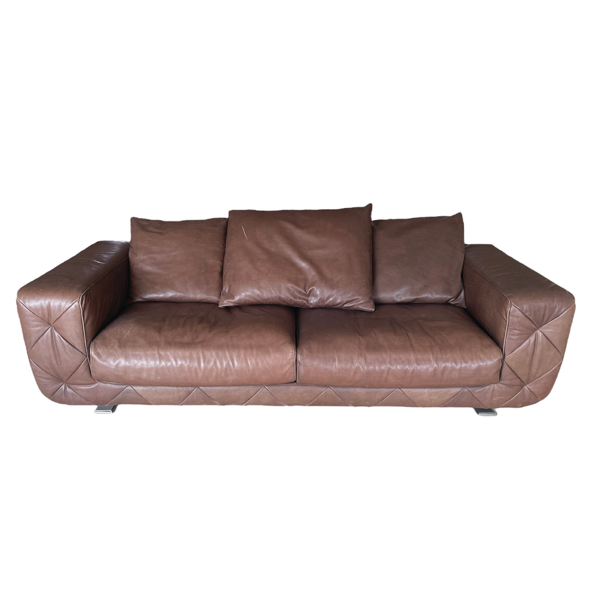 A Second Chance - Natuzzi Sofa Very Good Brown - Delivery all Over Lebanon