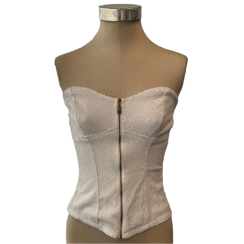 A Second Chance - Shoulder Less White Top - Delivery All Over Lebanon