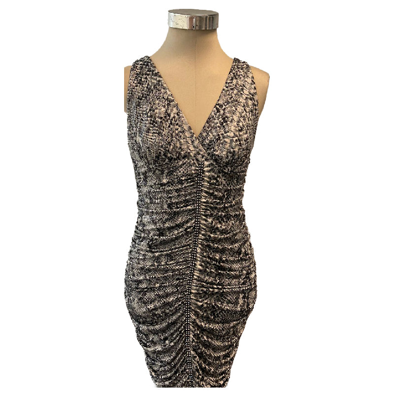 A Second Chance - Slim Tiger Print Dress - Delivery All Over Lebanon