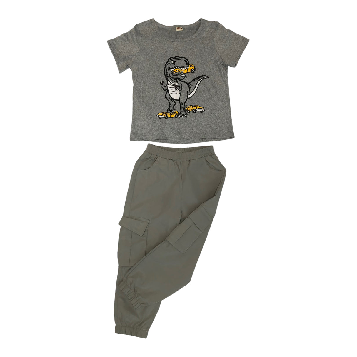 A second Chance - Shein Set -Gray Pant & Shirt ( 4 ) Kids - Delivery All Over Lebanon