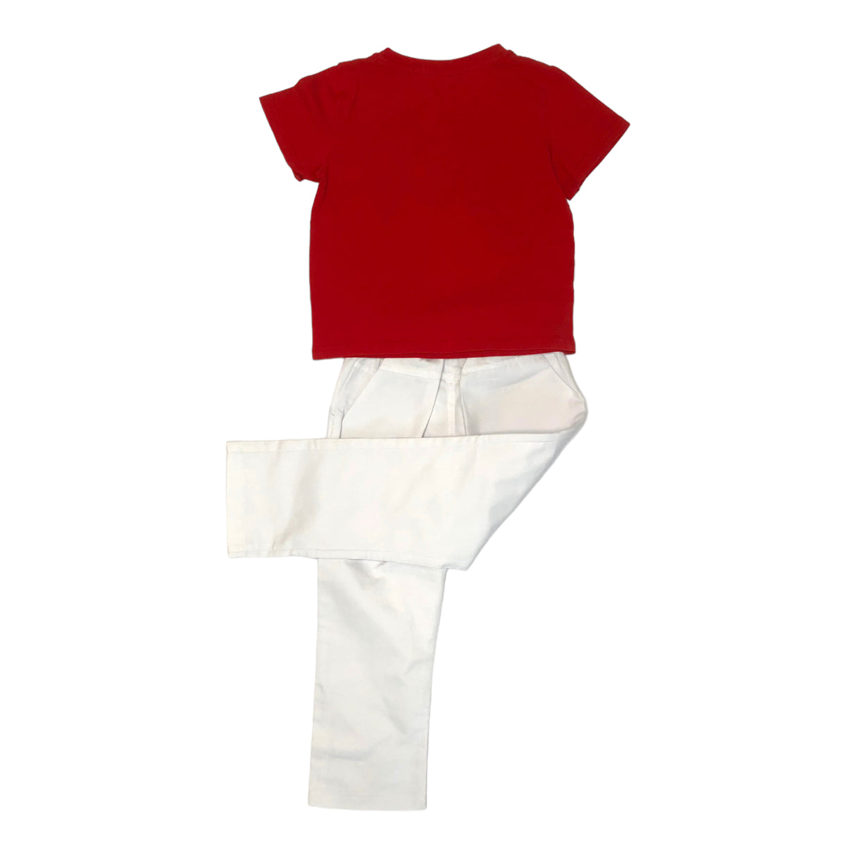 A second Chance - Shein Set -Red Pant 4 & White Shirt (3 ) Kids - Delivery All Over Lebanon