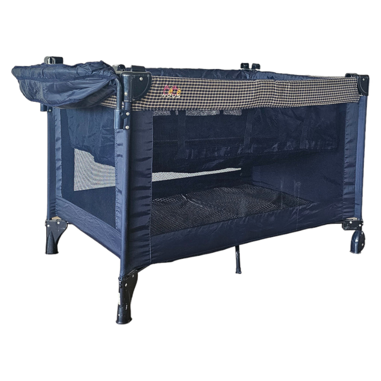 Adjustable 2 Level Travel Baby Cot