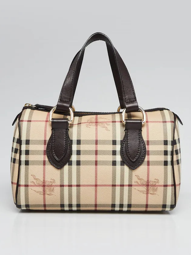 BURBERRY Haymarket Check Bowling Bag - Excellent Condition