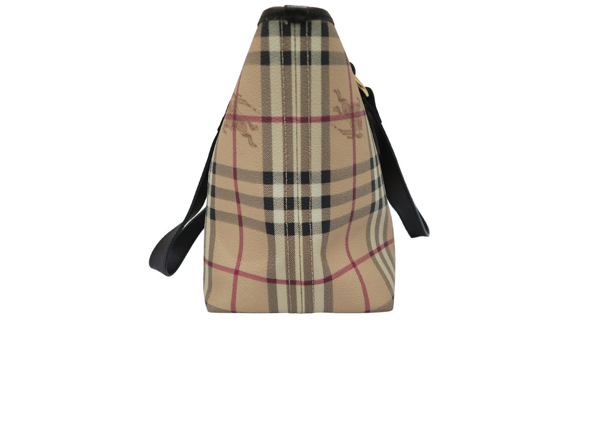BURBERRY Haymarket Check Tote Bag - Excellent Condition