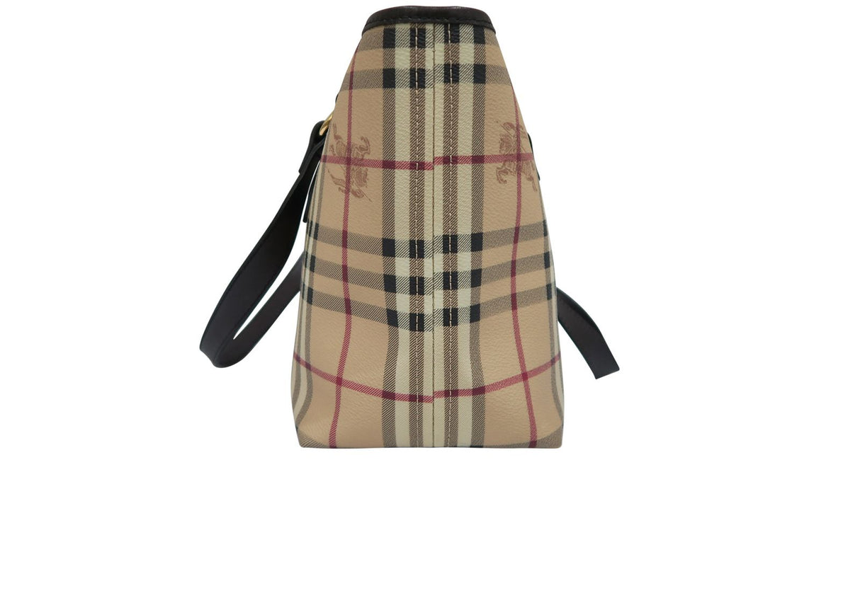 BURBERRY Haymarket Check Tote Bag - Excellent Condition