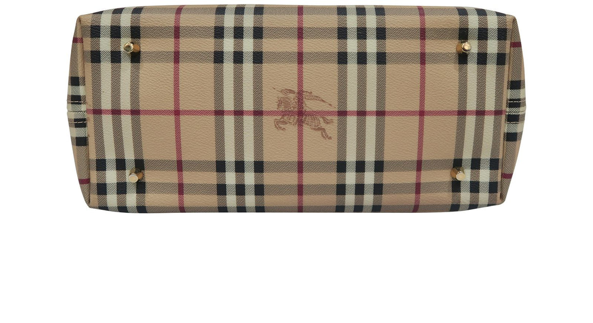 BURBERRY Haymarket Check Tote Bag - Excellent Condition