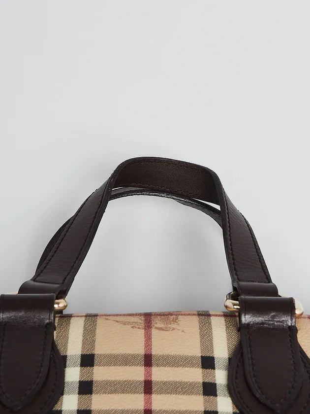 BURBERRY Haymarket Check Bowling Bag - Excellent Condition