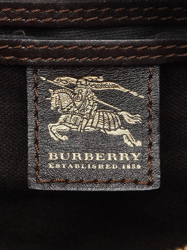 BURBERRY Haymarket Check Bowling Bag - Excellent Condition