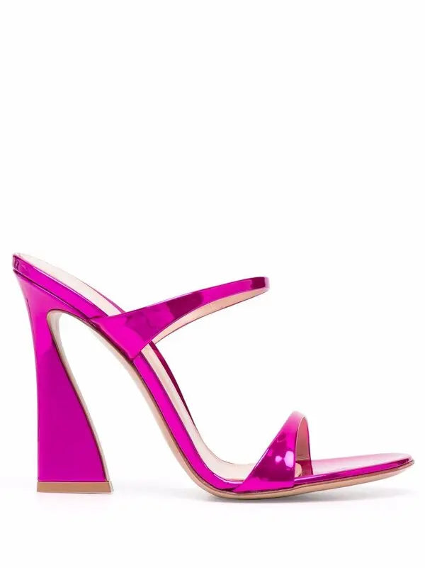 Aura Metallic-Effect Mules