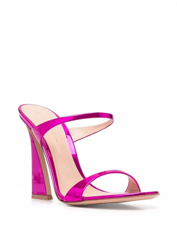 Aura Metallic-Effect Mules