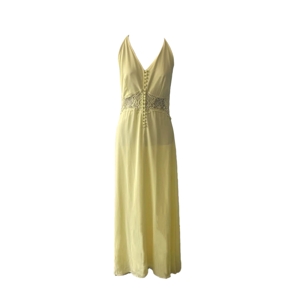 Jarlo Like-New Long Yellow Dress - Size S | Effortless Elegance | A Second Chance Thrift Store