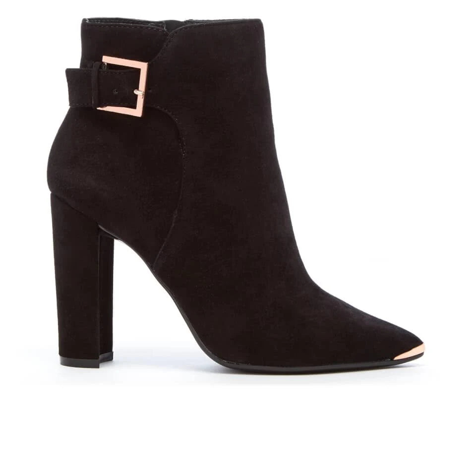 Suede Heeled Ankle Boots