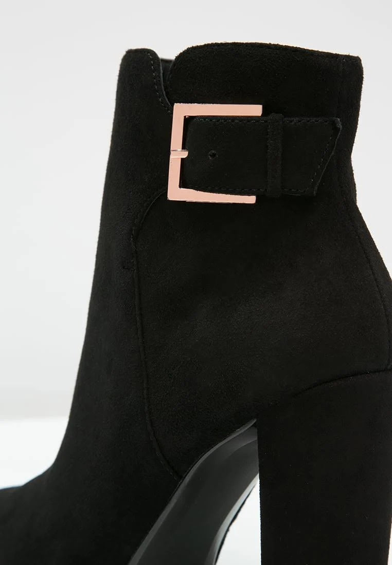Suede Heeled Ankle Boots