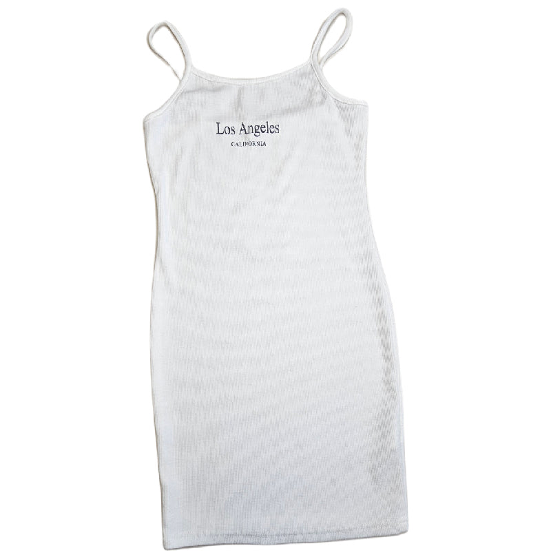 Letter Print Cami Mini Dress