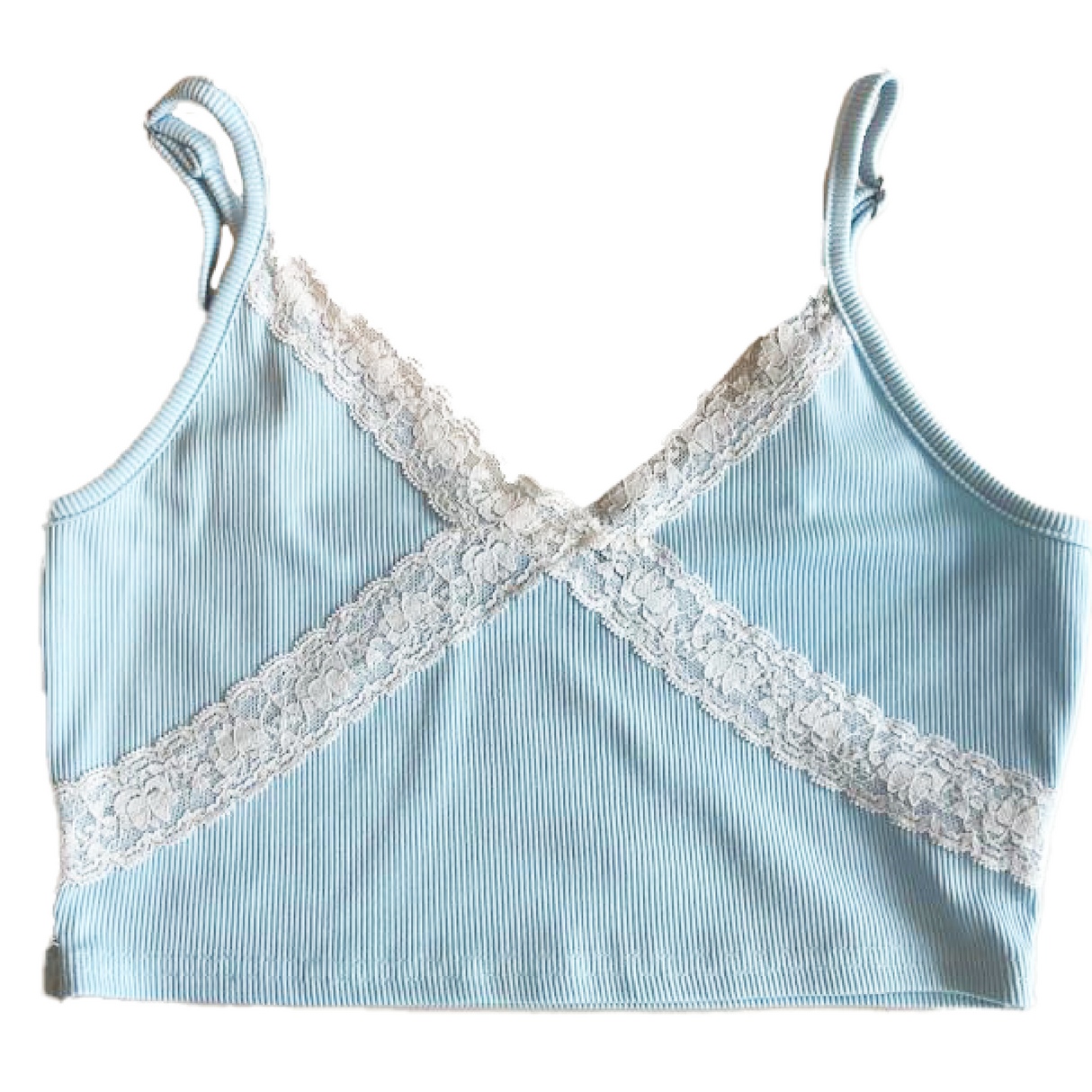 Rib-knit Crop Cami Top