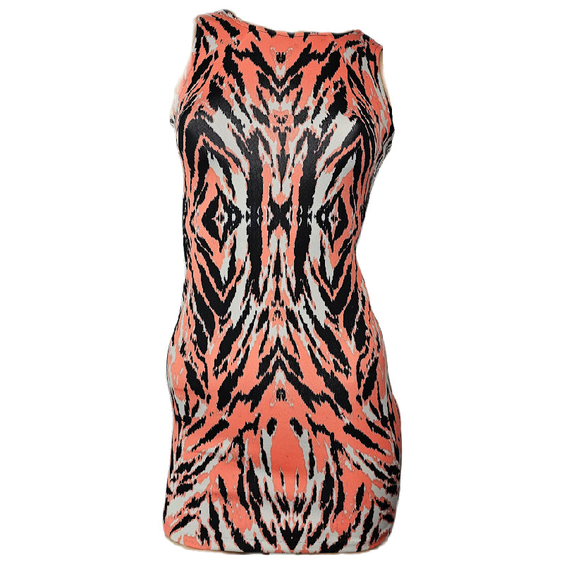 Short Tiger Bodycon Dress
