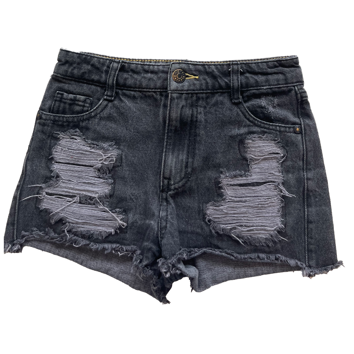 Distressed Denim Short