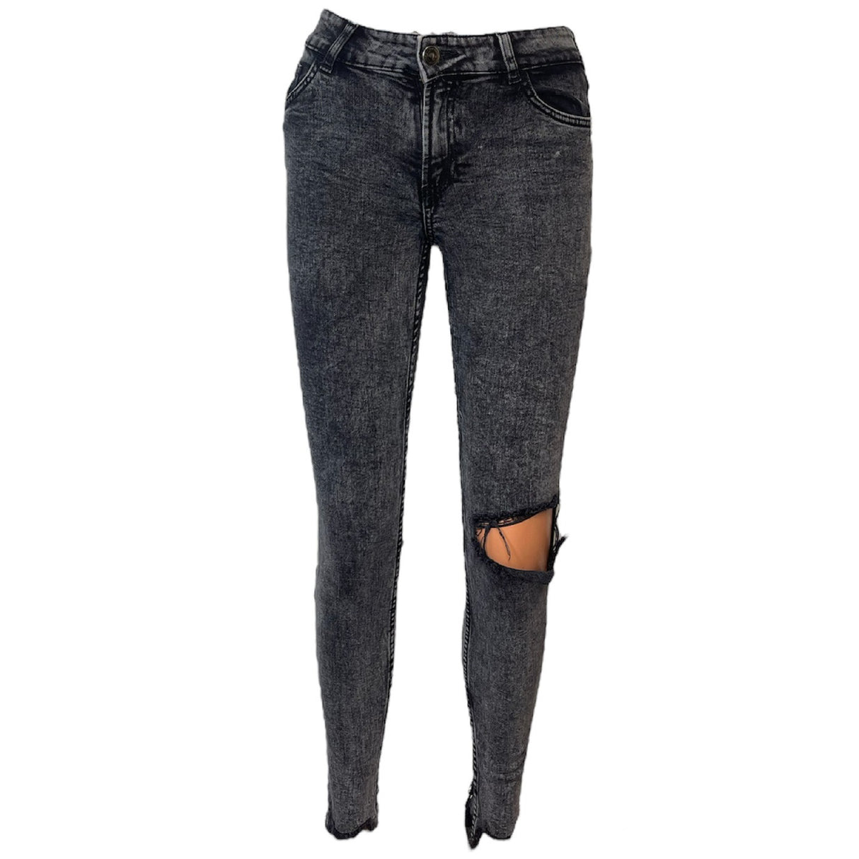 A Second Chance - Bershka Denim Grey Women - Delivery All Over Lebanon