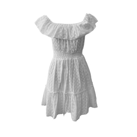 A Second Chance - Coton Club White Short Women Dress - Delivery All over Lebanon