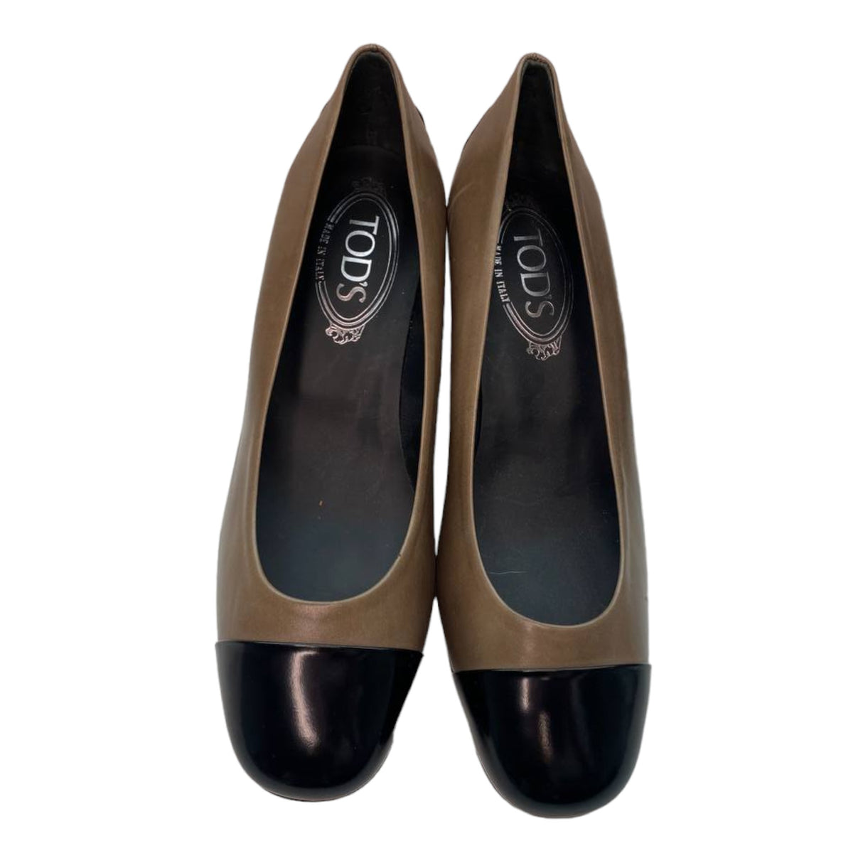 TOD'S Two Tone Leather Heel Pumps-ASecondChance-Lebanon