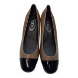 TOD'S Two Tone Leather Heel Pumps-ASecondChance-Lebanon