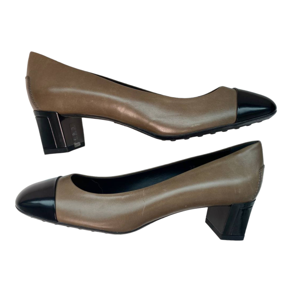 TOD'S Two Tone Leather Heel Pumps-ASecondChance-Lebanon