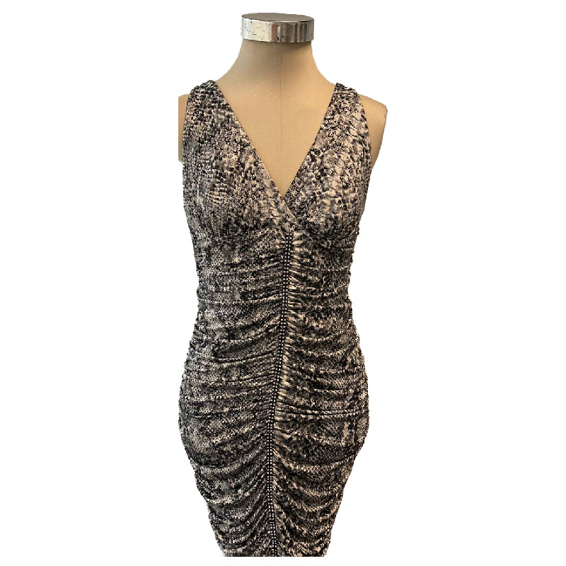 A Second Chance - Slim Tiger Print Dress - Delivery All Over Lebanon