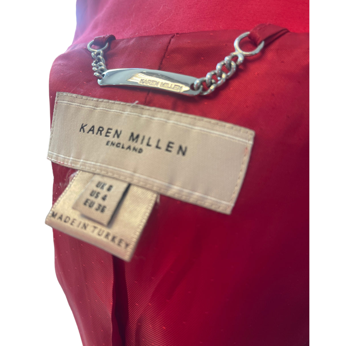 A Second chance - Karen Millen Dress 36 Red women - Delivery All Over Lebanon