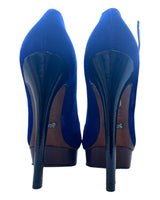 Schutz Chunky Blue Heels