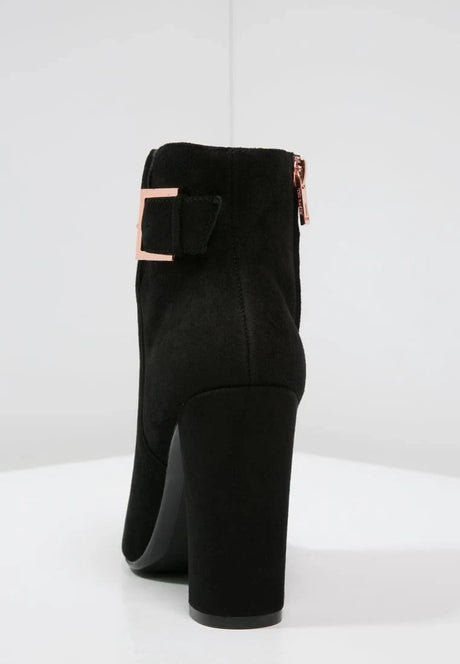 Suede Heeled Ankle Boots
