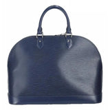 Louis Vuitton Alma handbag in blue epi leather